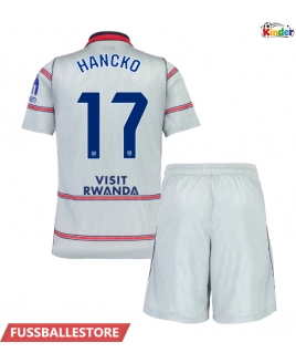 Günstige Atletico Madrid David Hancko #17 3rd trikot Kinder 2026-27 Kurzarm (+ Kurze Hosen)